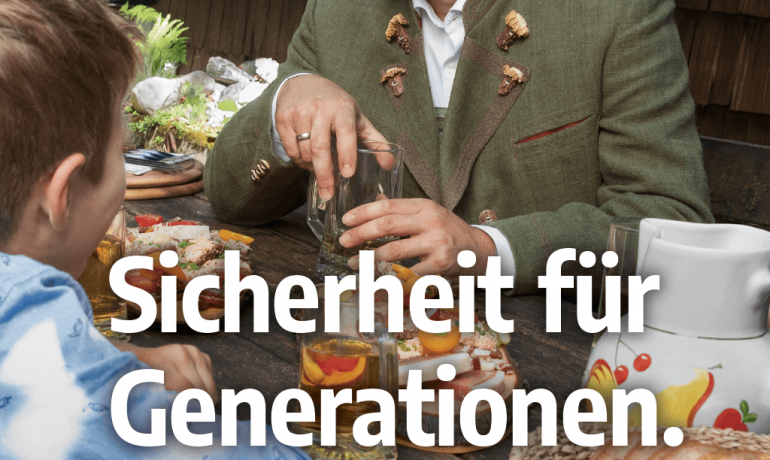 „Sicherheit für Generationen.“ – Hochformat