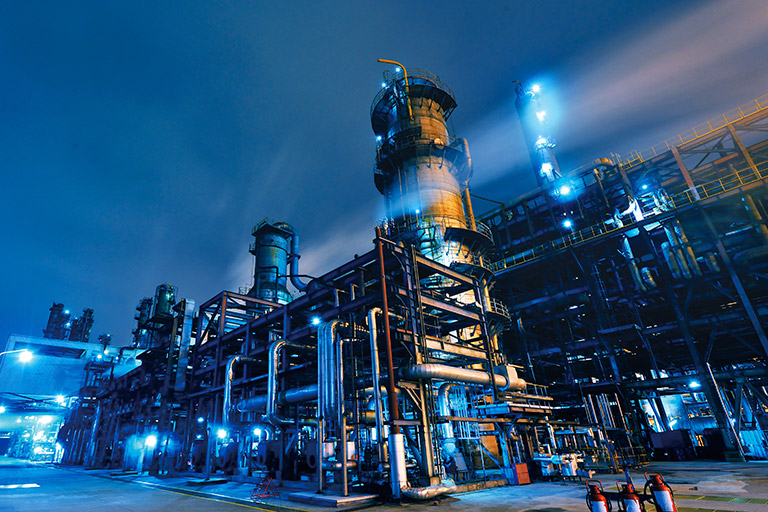 Chemische Industrieanlage
